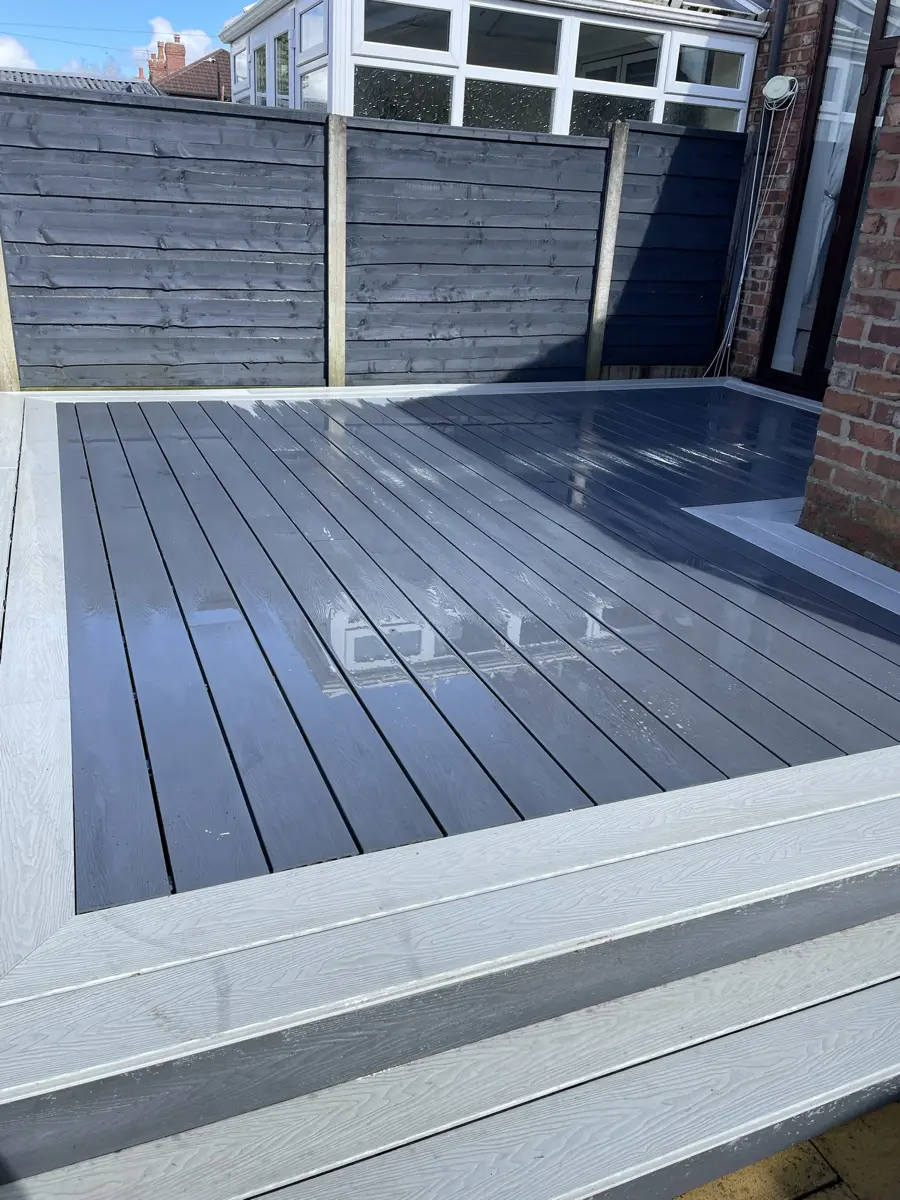 Decking, walls & fences after cleaning