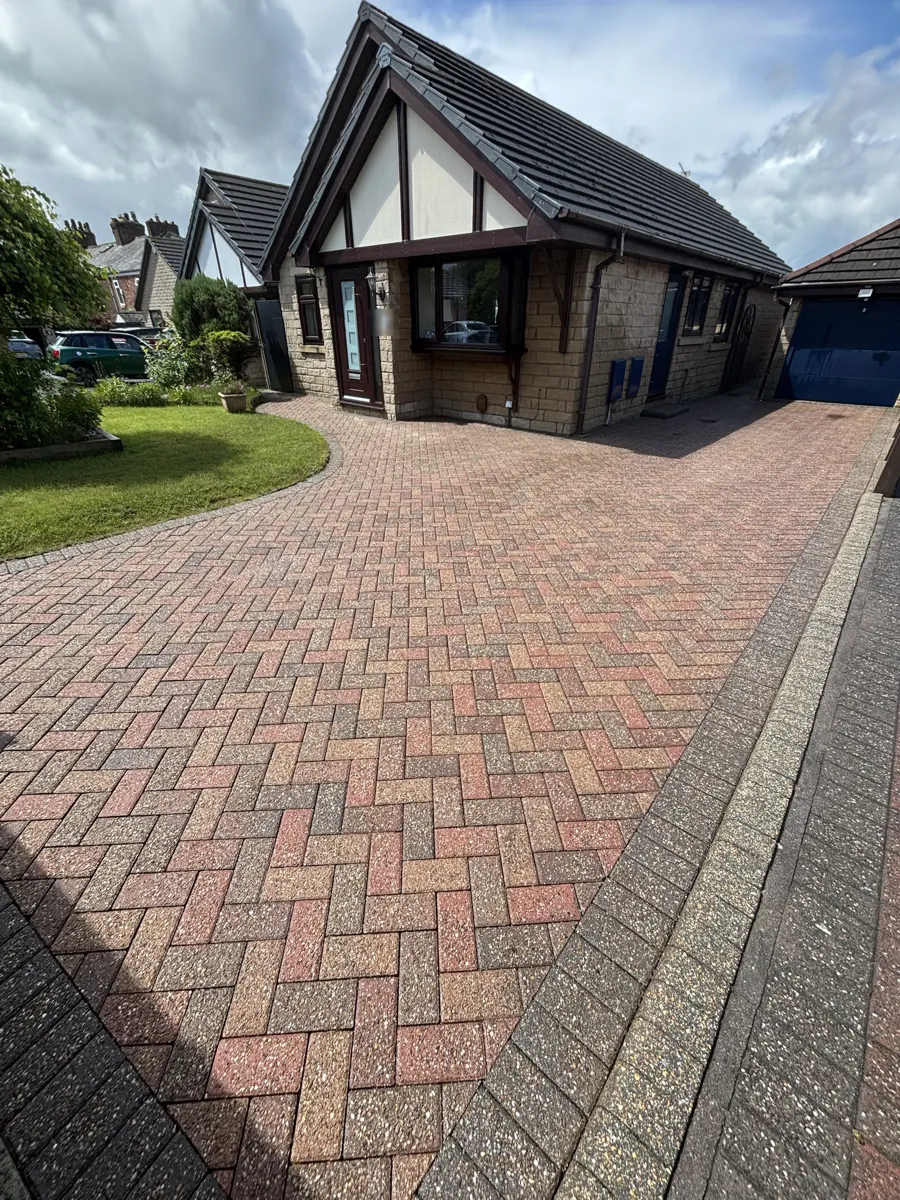 Driveway cleaning after cleaning