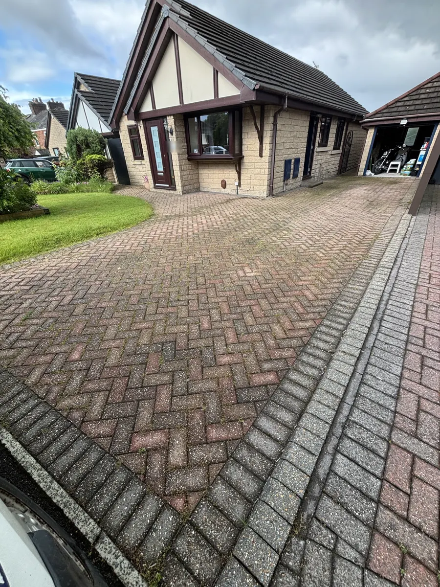 Driveway cleaning before cleaning