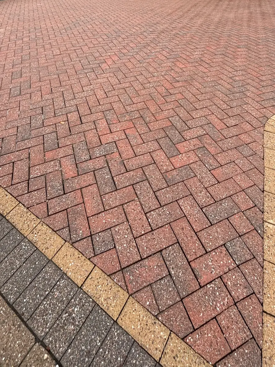 Block paving drive, Chorley after cleaning